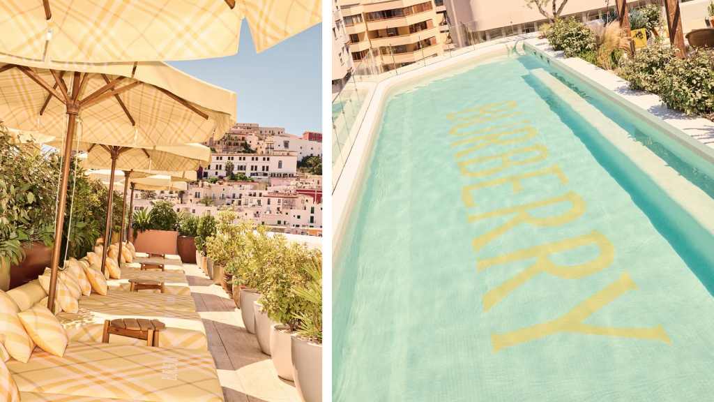 Fotos do Hotel The Standard Ibiza decorado pela Burberry.