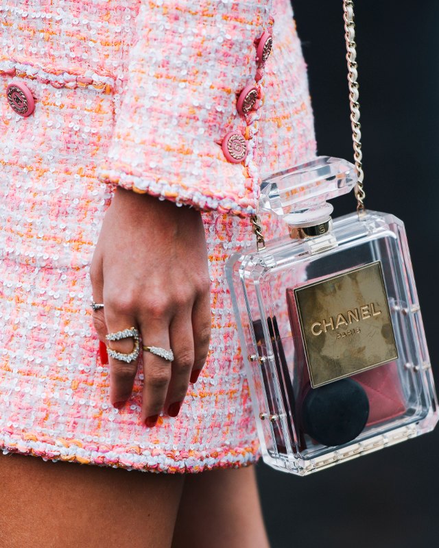 Bolsa Chanel Perfume Bottle.