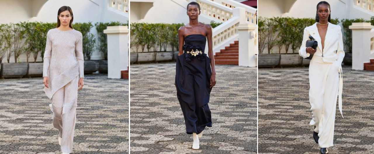 Motagem de fotos de looks da estilista Rafaella Caniello para a marca Neriage no colégio dante.