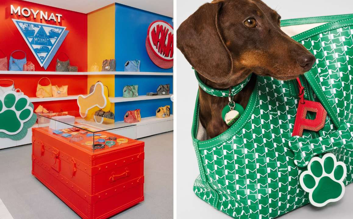 Foto da Pop Up da Moynat dedicada aos Pets.