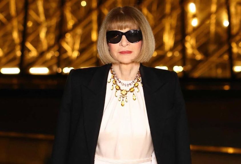 Foto de Anna Wintour que anunciou Chloé Malle como sua substitura na direção da vogue américa.