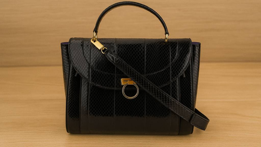 Foto da Bolsa de luxo Sofia Snakeskin.