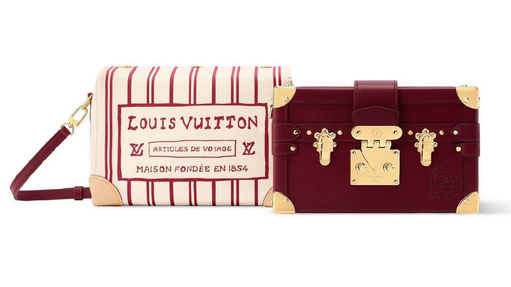 Foto da bolsa Trunk da collab Louis Vuitton com Grace Coddington.