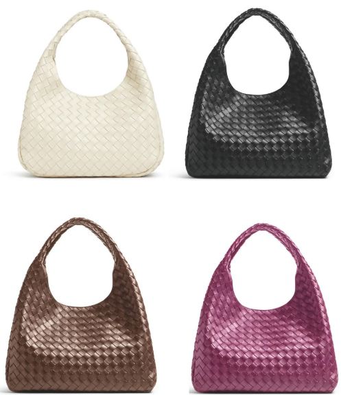 Foto de opções de cores da Bolsa Campana da marca Bottega Veneta, novo lançamento para 2025.