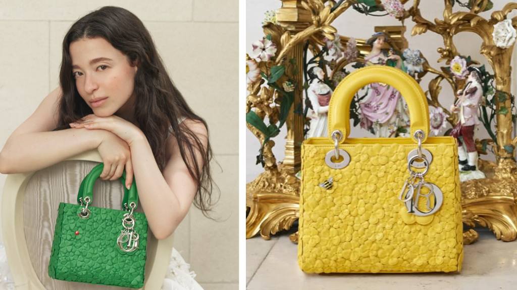 Montagem de fotos da Nova Campanha da Lady Dior com Mikey Madison.