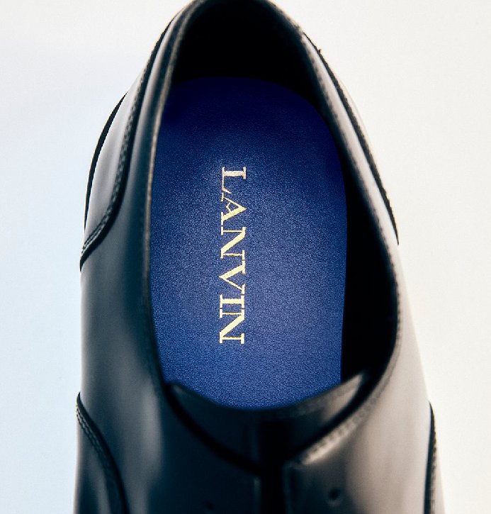 Foto de Sapato com solado na cor azul lanvin.