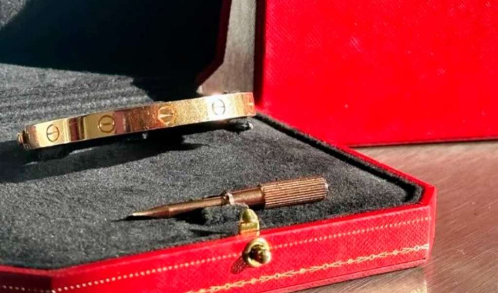 Foto da Pulseira Cartier Love Original.