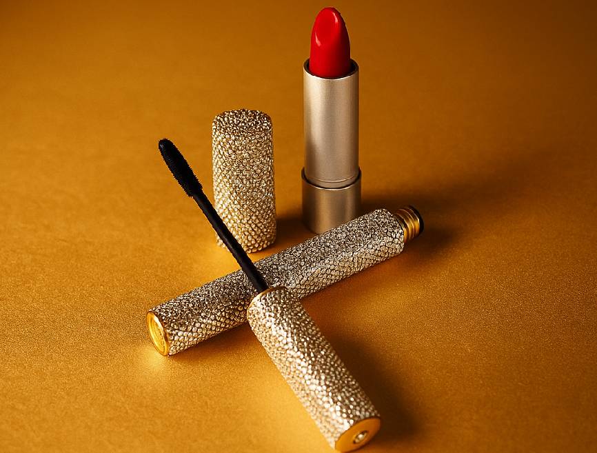 Foto do batom mais caro do mundo que custa cerca de 77 milhões de reais H. Couture Beauty Custom.