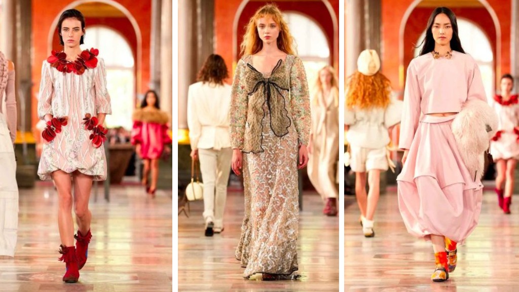 Montagem de looks da Coleção Louis Vuitton Women's Spring Summer 2026.
