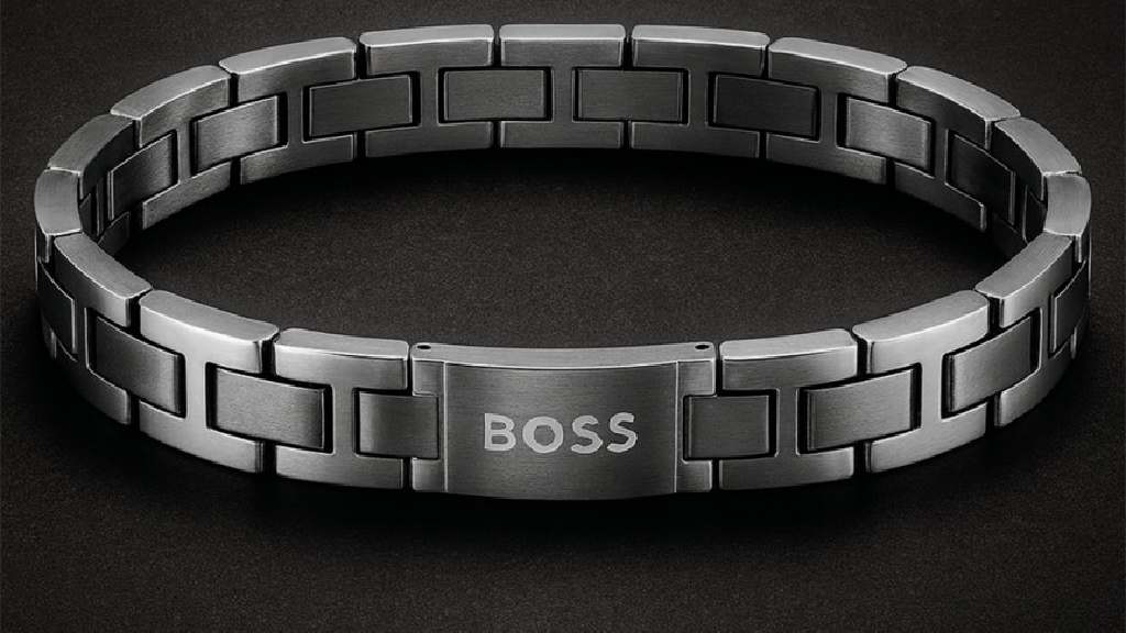 Foto de Pulseira Masculina de Aço Boss Jewelry: joias para homens.