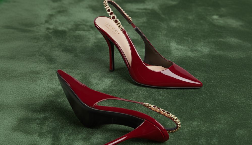 Descubra os sapatos de salto gucci na black friday 2025. Modelos de salto alto, médio e baixo no Black Month do Etiqueta única.