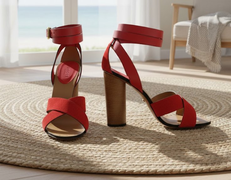 Foto de um dos sapatos gucci de salto alto no black month do Etiqueta Única.