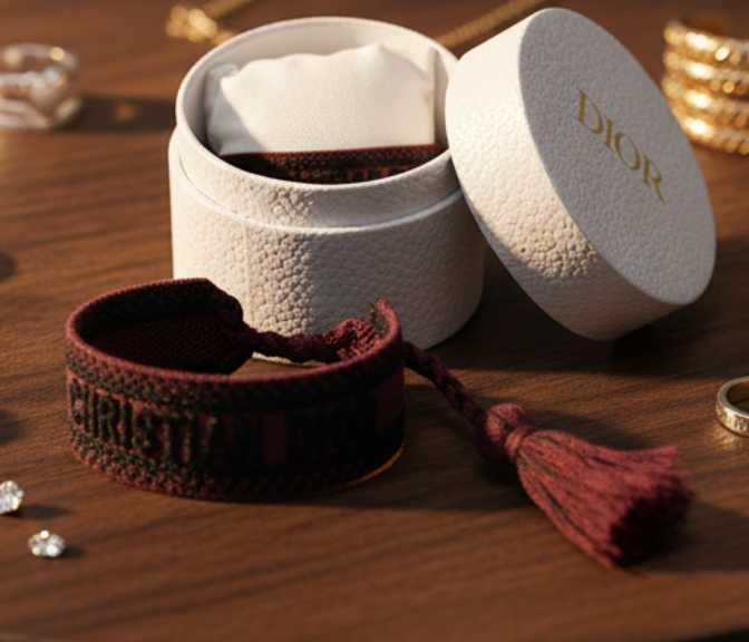 Foto de uma das pulseiras de luxo dior mais buscados em portais de revenda.