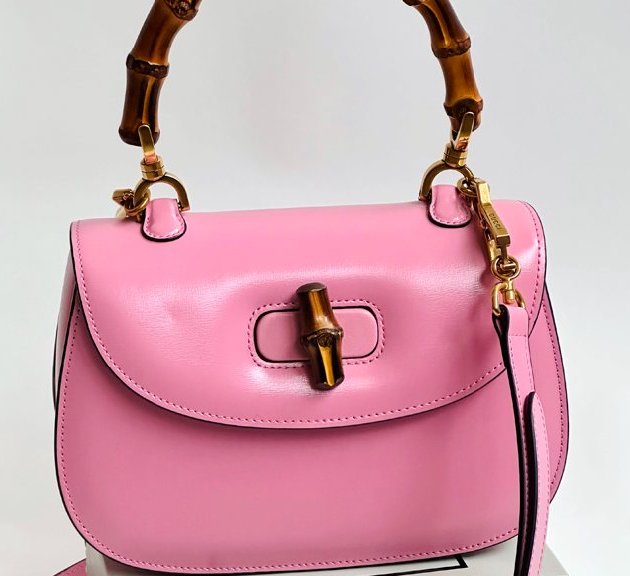 Foto da bolsa gucci bamboo.