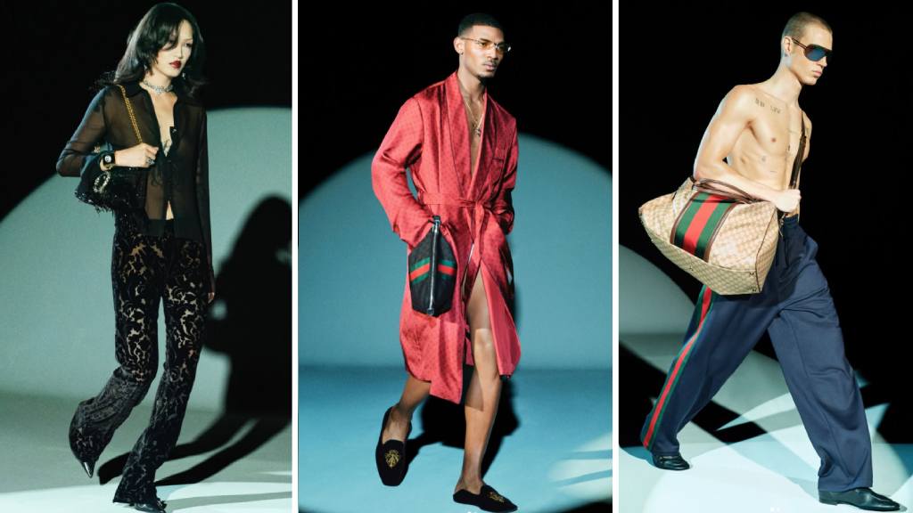 Montagem de fotos da Coleção Gucci Generation asssinada por Demna.