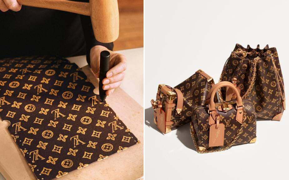 Foto de Bolsa Noé, Trunk e Speedy em cápsula especial com o canvas monogram estilizado.