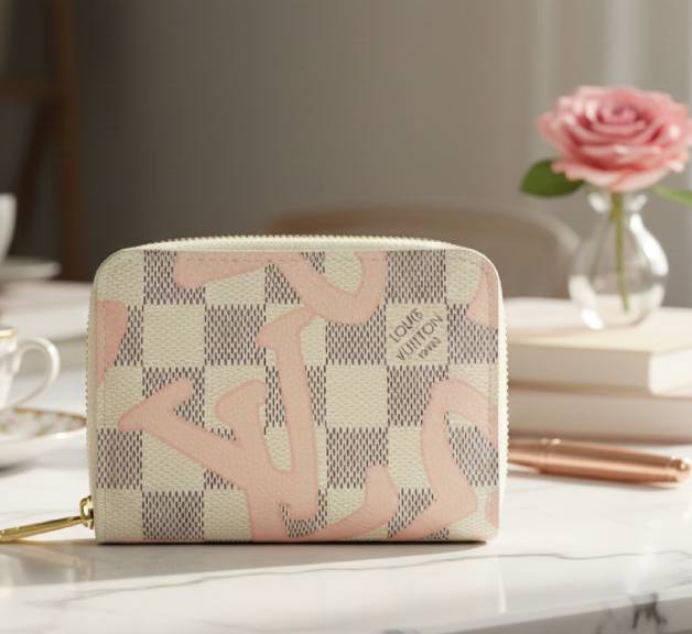 Foto de Carteira  Feminina Louis Vuitton Tahitienne Damier Azur.