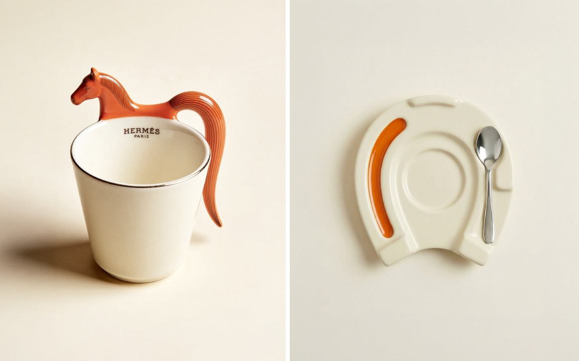 Foto de Ferradura reinterpretada no diálogo criativo entre Hermès e Bialetti.