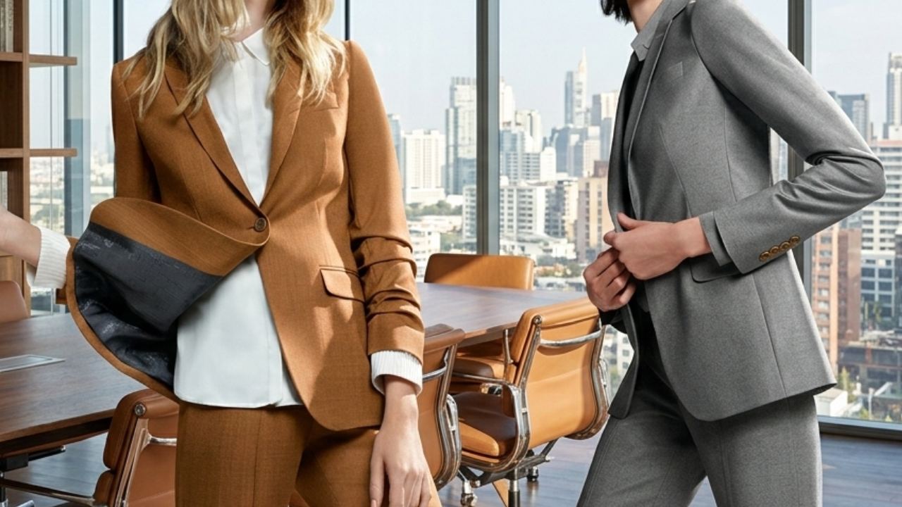 Conheça as marcas referência em alfaiataria feminina de luxo e descubra onde investir em blazer , terninho, saia lápis e calças.