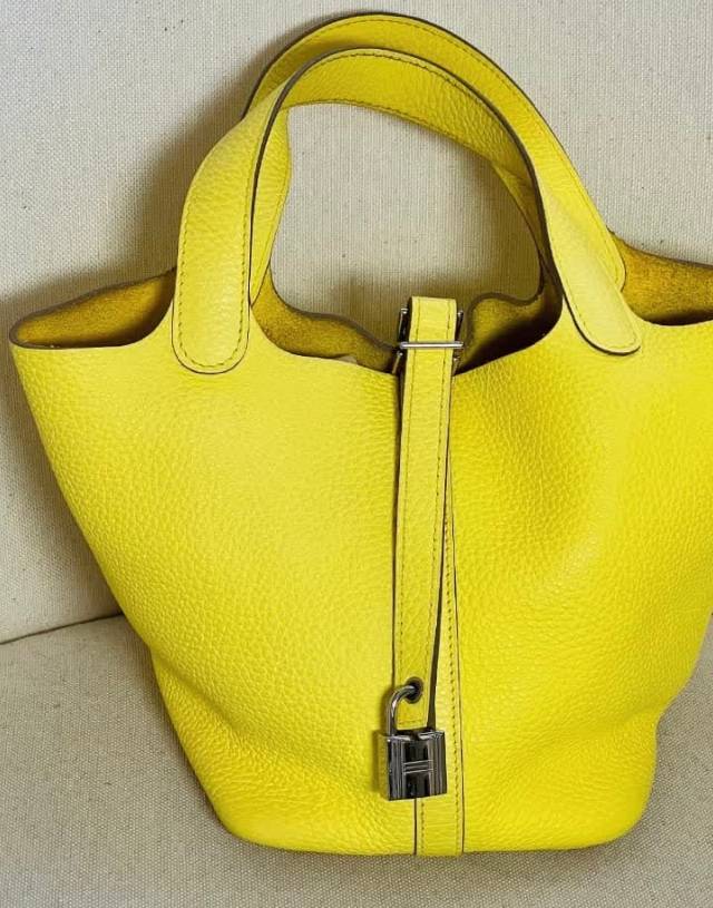Foto de Bolsa Hermès Picotin 18 Amarela.