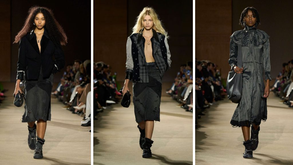 Montagem de fotos do Desfile Coach Inverno 2026/27 na NYFW.