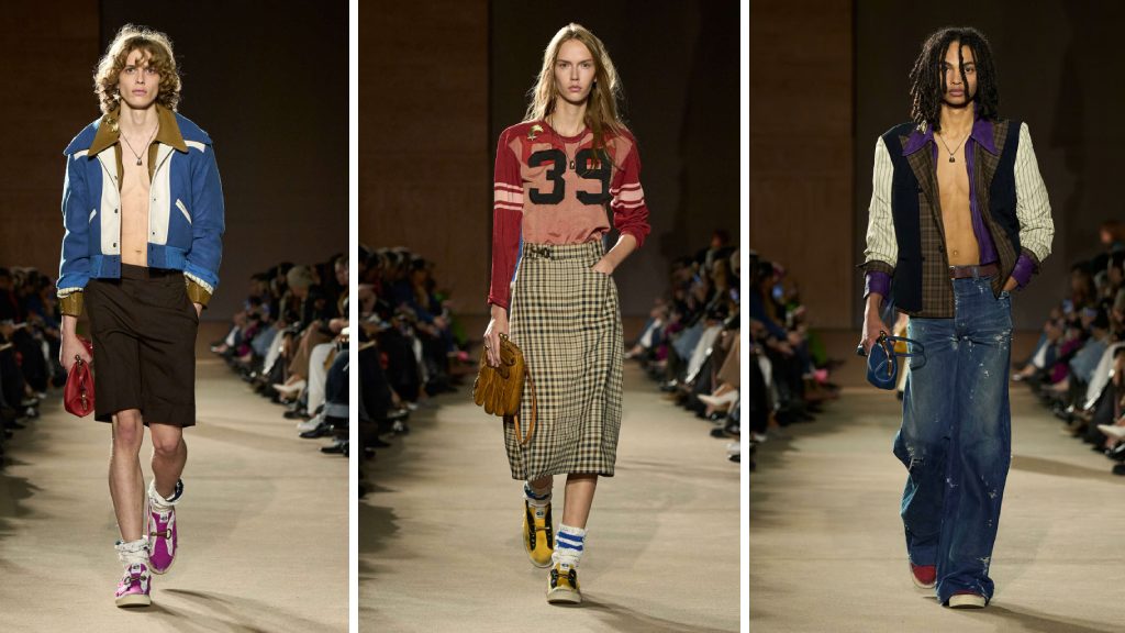 Montagem de looks do Desfile da Coach na Semana de Moda de Nova York Inverno 2026/27.
