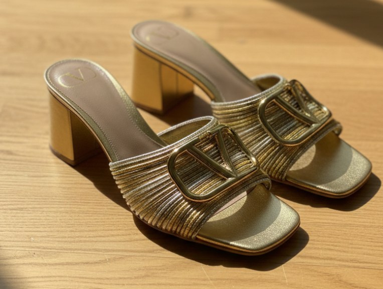 Foto de Sandália Valentino V/Logo perfeita para a primavera e o verão.