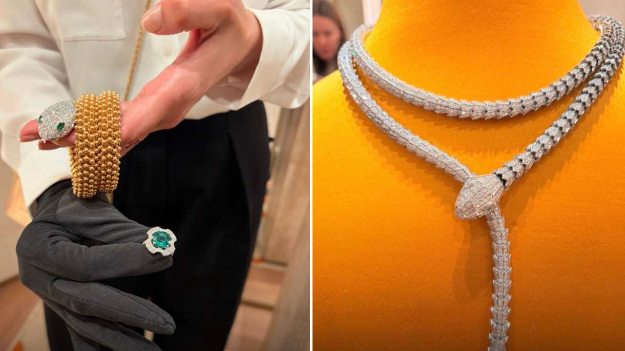 Fotos de joias Bvulgari no JK Iguatemi São Paulo.