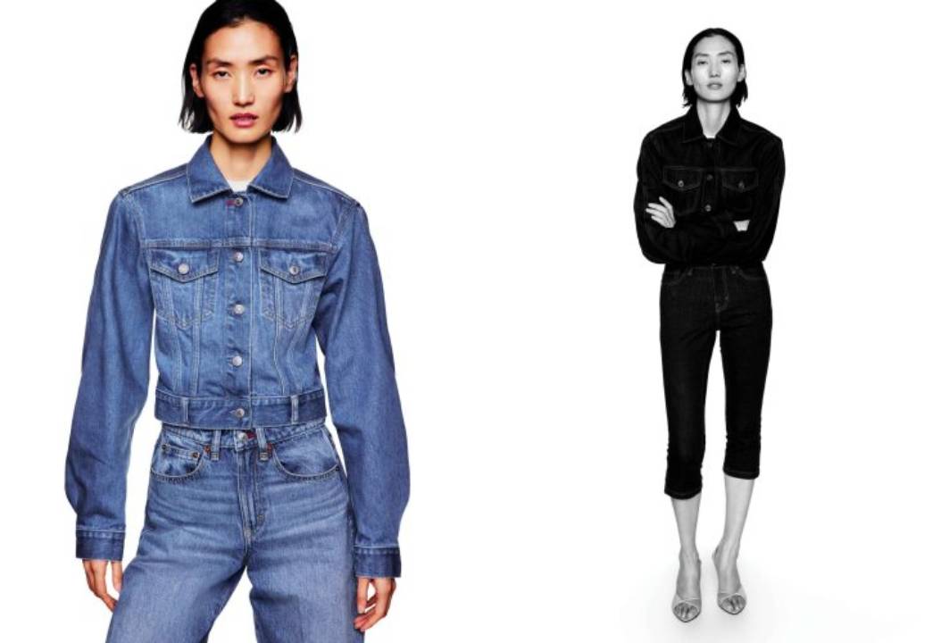 Montagem de looks Gap X Victoria Beckham.