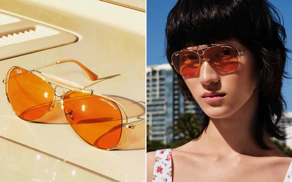 Fotos do  novo aviator dolce gabbana e ray-ban.