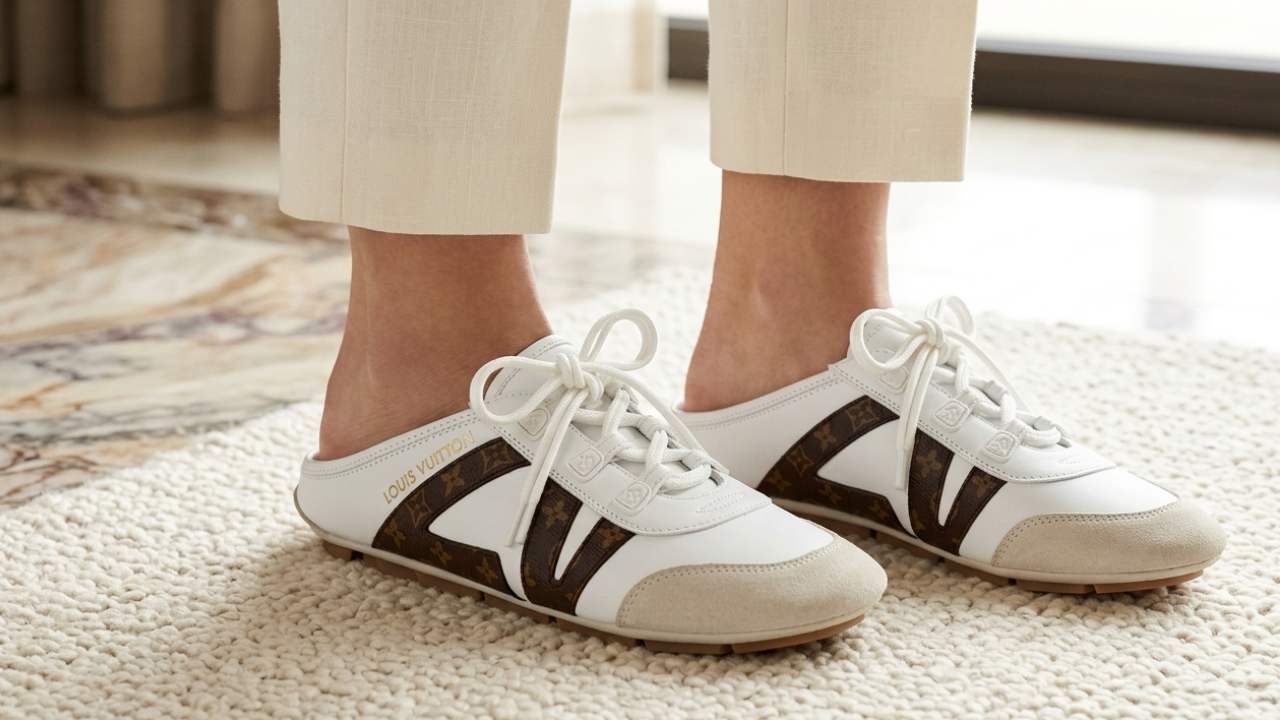 Tudo sobre o sneakerina louis vuitton mule, o novo tênis de luxo da marca francesa.
