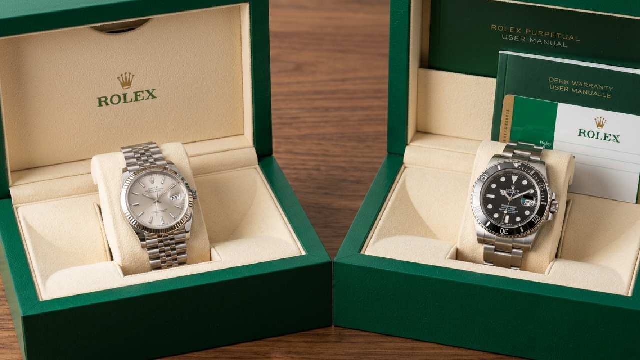 Foto do roex datejust e submariner.