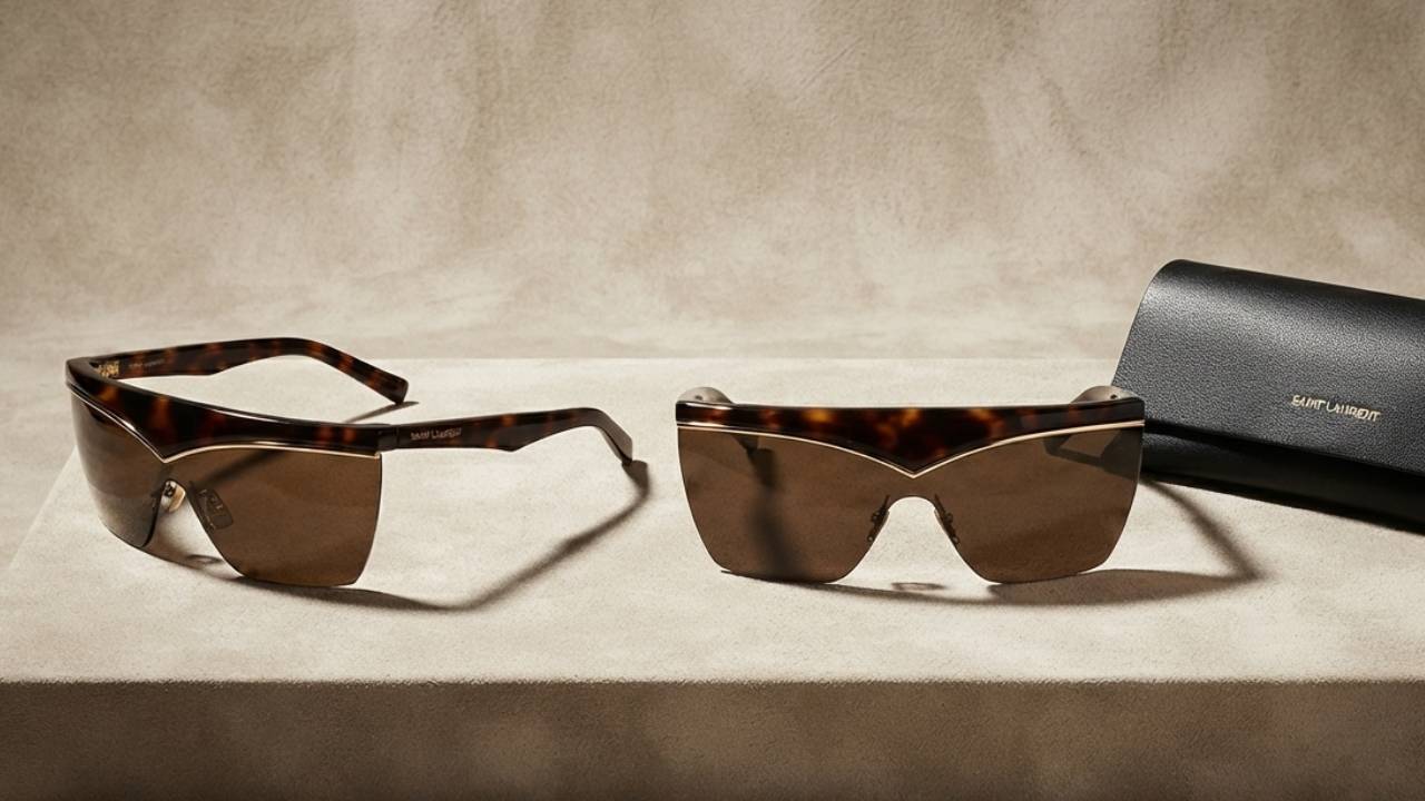 Foto de óculos de sol da Yves Saint Laurent na Second Hand Week.