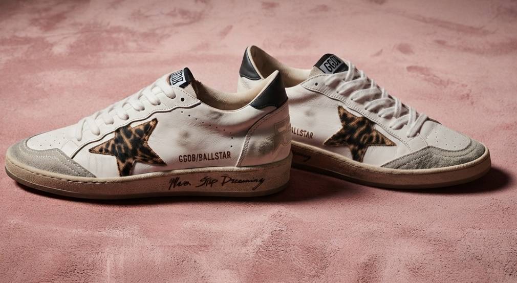 Tênis da marca de luxo Golden Goose.