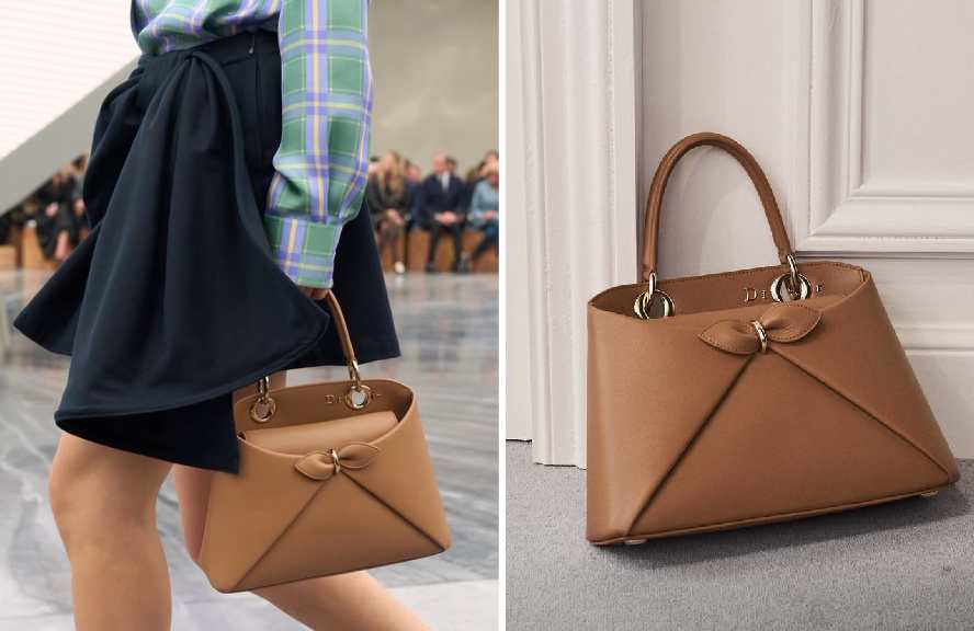 Bolsa Christian Dior Cigale apresentada no desfile verão 2026.