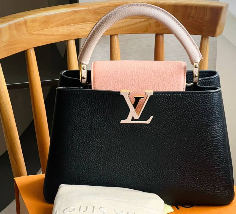 Bolsa Louis Vuitton Capucines seminova uma das peças de luxo no second hand day do etiqueta única.