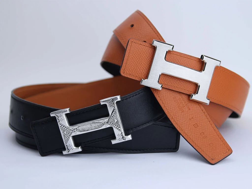 Foto de cintos hermès com fivela H.