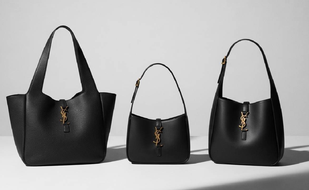 Diferentes tamanhos e modelos da bolsa Saint Laurent Le 5 à 7.