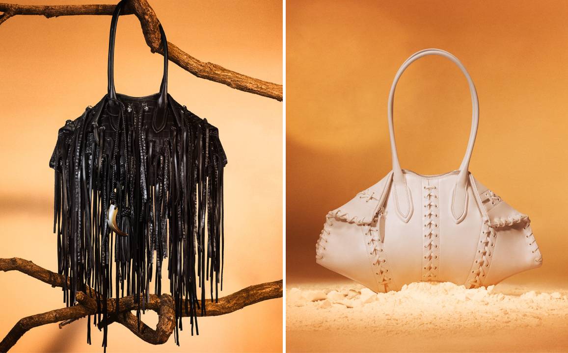 foto de bolsas manta Mcqueen, criadas por Sean McGirr.