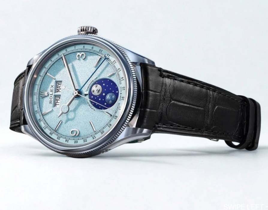 Foto do lançamento do novo relógio rolex.