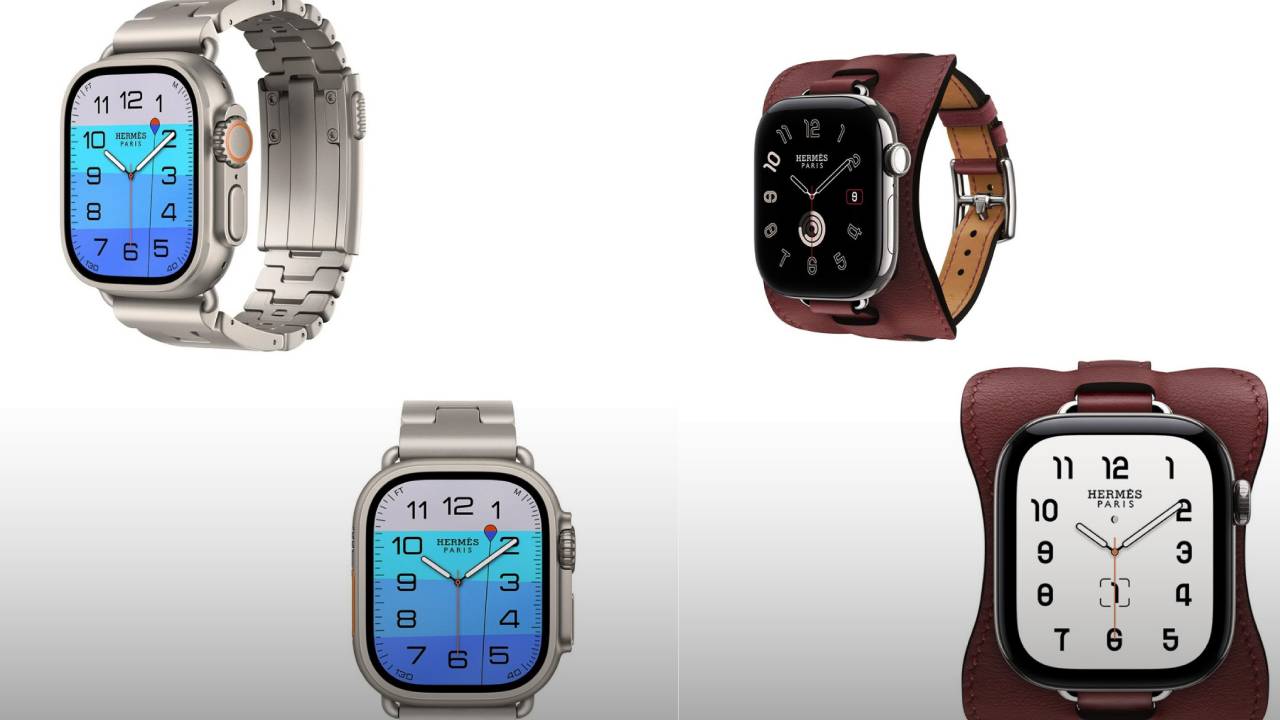 Detalhes dos novos apple watches x Hermès.
