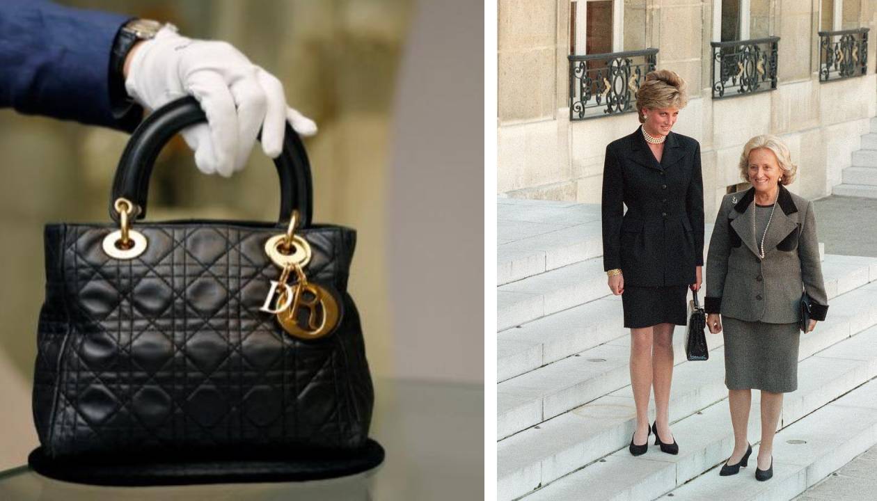 Fotos da bolsa Lady Dior da Princesa Diana.