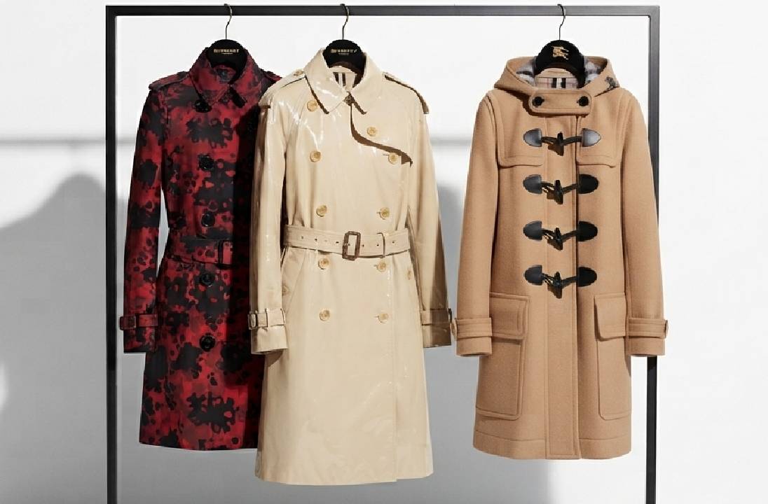 Trench coats Burberry originais seminovos no mercado second hand de roupas de grife.
